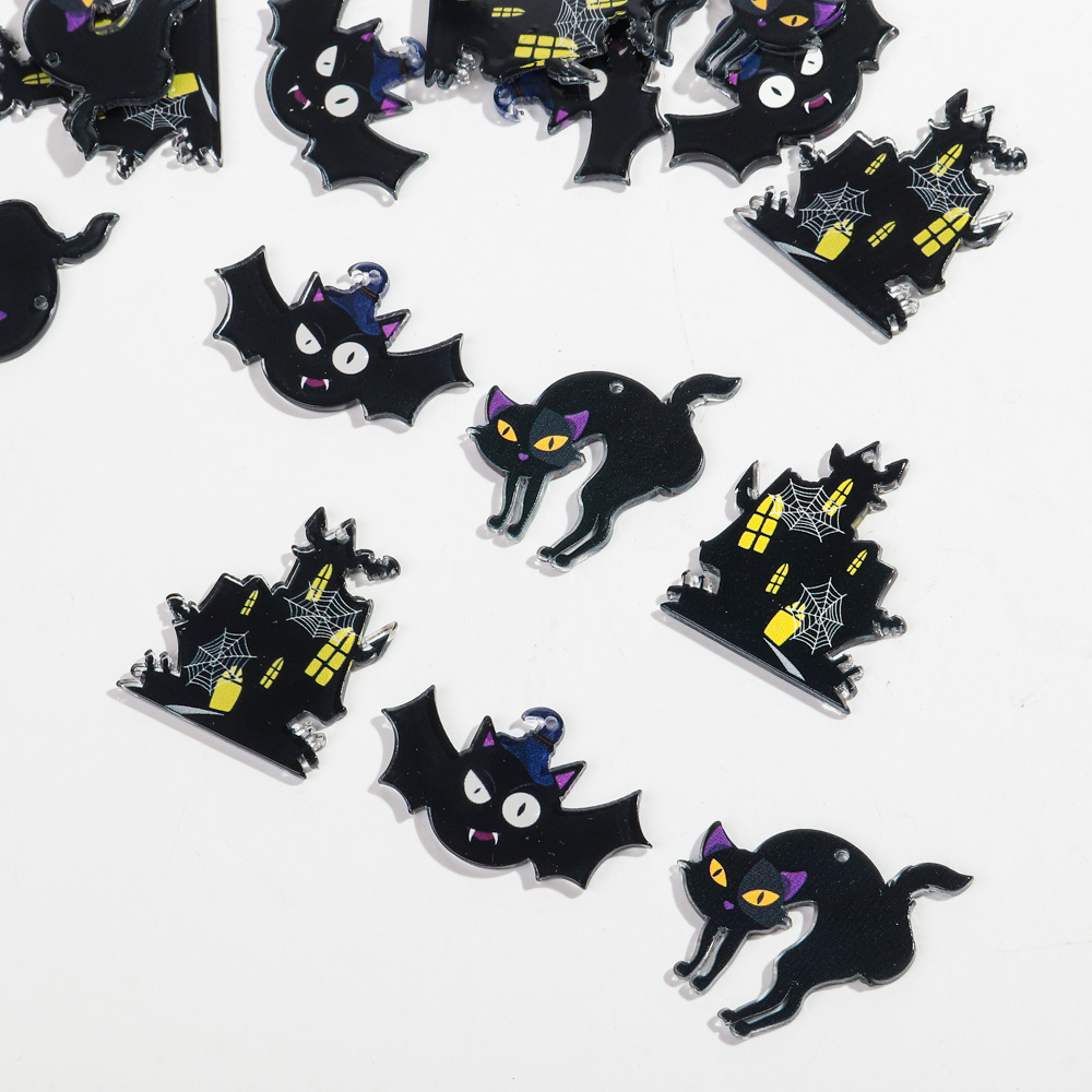Jewelry Making Newcastle - Acrylic Halloween Charms New Gothic Black