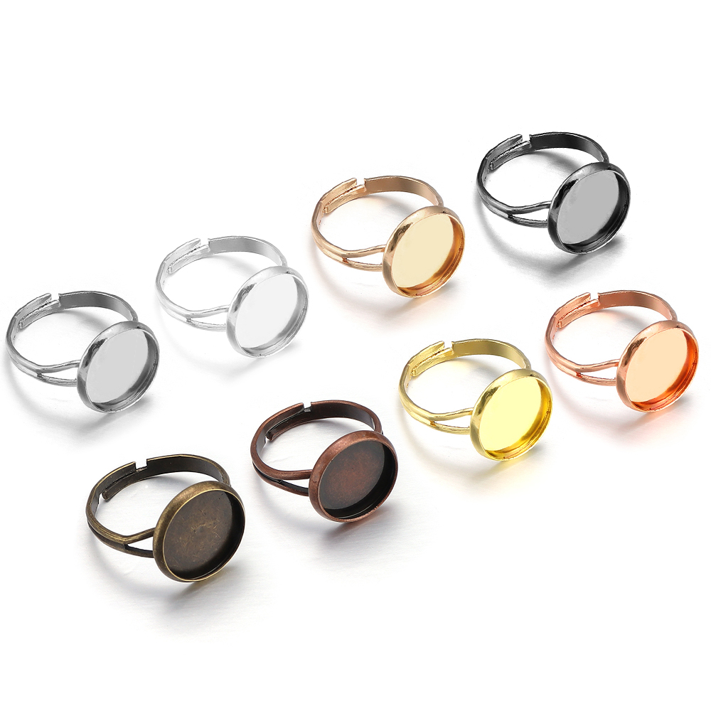 Ring Blank Adjustable - 10Pcs/Lot Adjustable Blank Ring Base Fit