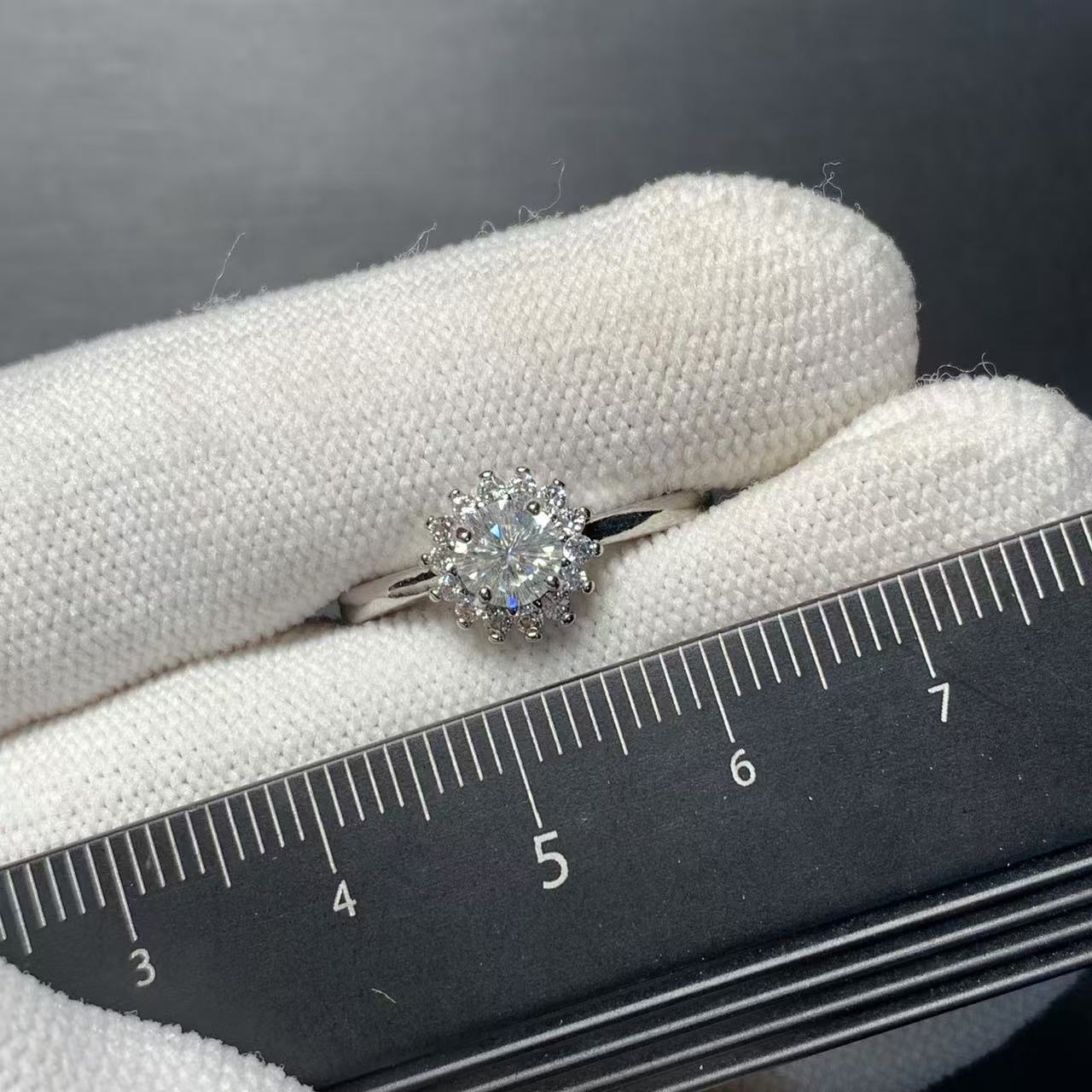 3MM 1CT  Moissanite Diamond Ri - огляд і ціна Ring Blank Adjustable