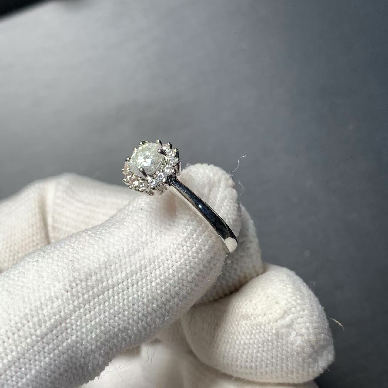 3MM 1CT  Moissanite Diamond Ri - огляд і ціна Ring Blank Adjustable