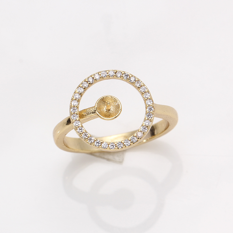 JZ009 Copper Gold Plated Geome - огляд і ціна Ring Blank Adjustable