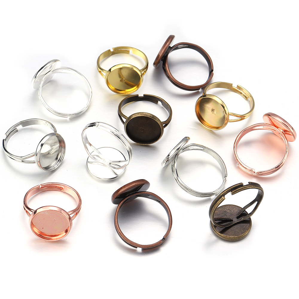 10Pcs/Lot Adjustable Blank Rin - огляд і ціна Ring Blank Adjustable