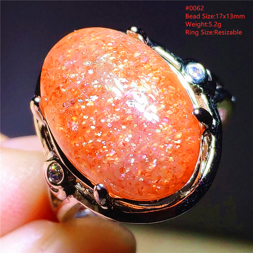 Natural Gold Orange Strawberry - огляд і ціна Ring Blank Adjustable