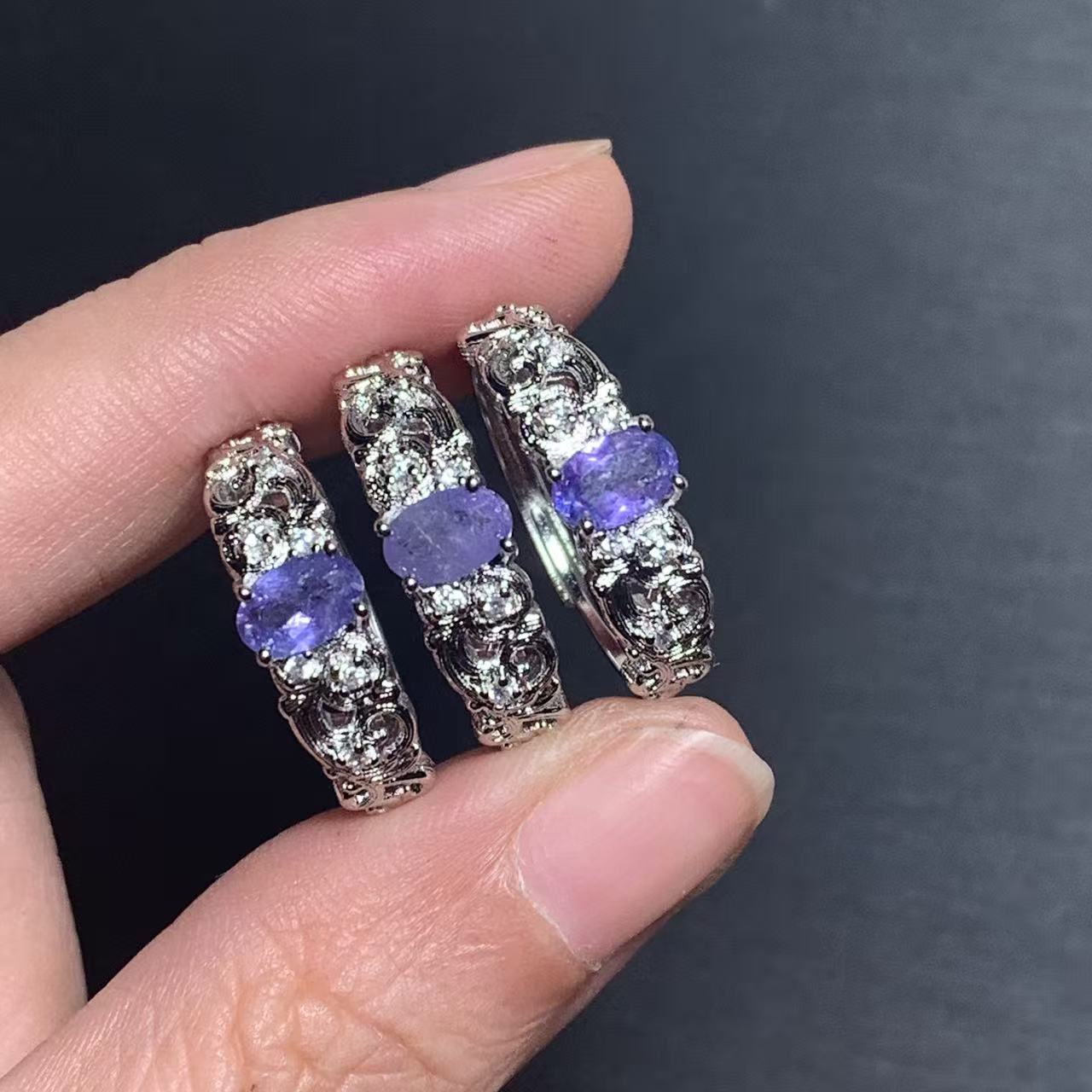 Natural Tanzanite Ring Adjusta - огляд і ціна Ring Blank Adjustable