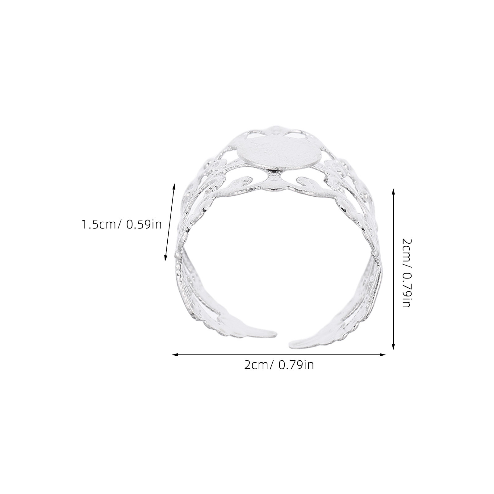 50Pcs Adjustable Ring Blank Ov - огляд і ціна Ring Blank Adjustable