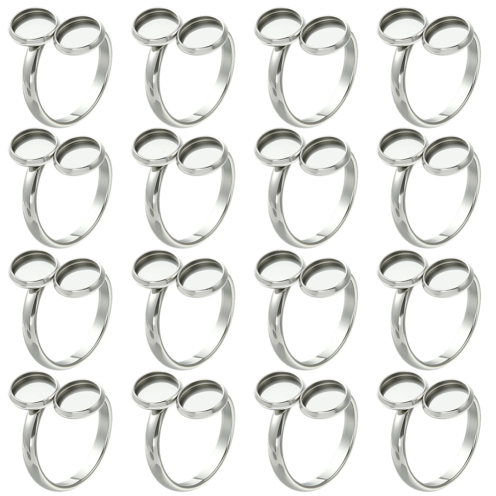 16Pcs Finger Ring Blank Base 1 - огляд і ціна Ring Blank Adjustable