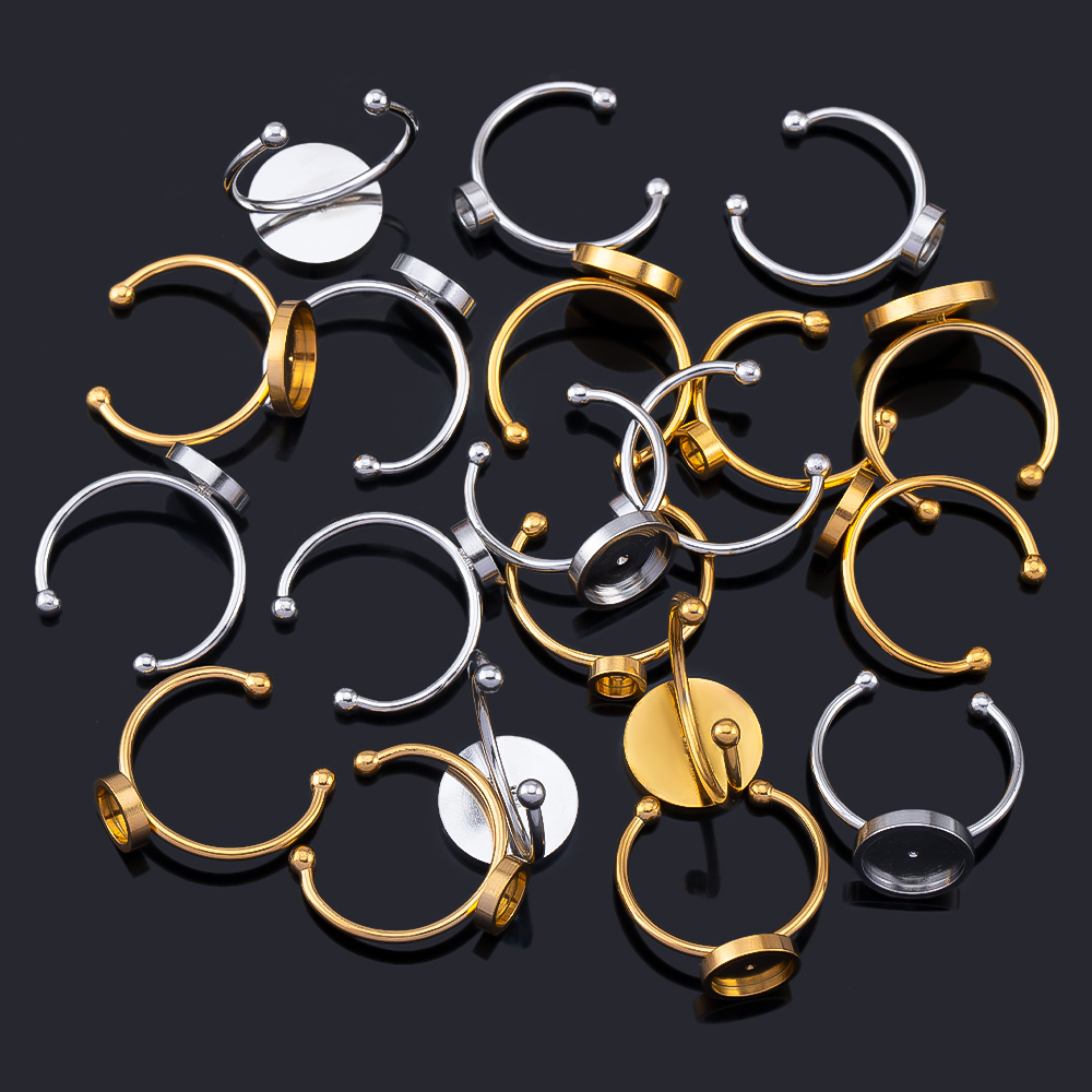 10pcs Adjustable Open Finger R - огляд і ціна Ring Blank Adjustable