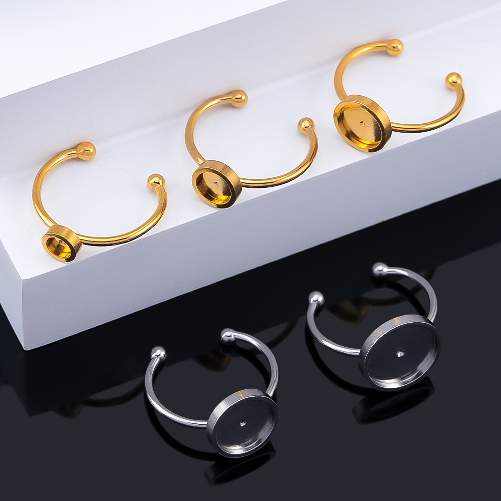 10pcs Adjustable Open Finger R - огляд і ціна Ring Blank Adjustable