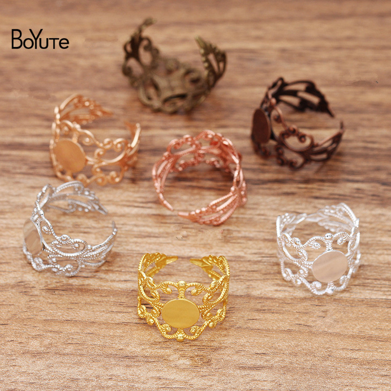 BoYuTe (20 Pieces/Lot) 8MM Fla - огляд і ціна Ring Blank Adjustable