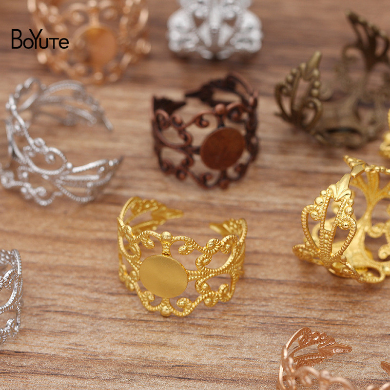 BoYuTe (20 Pieces/Lot) 8MM Fla - огляд і ціна Ring Blank Adjustable