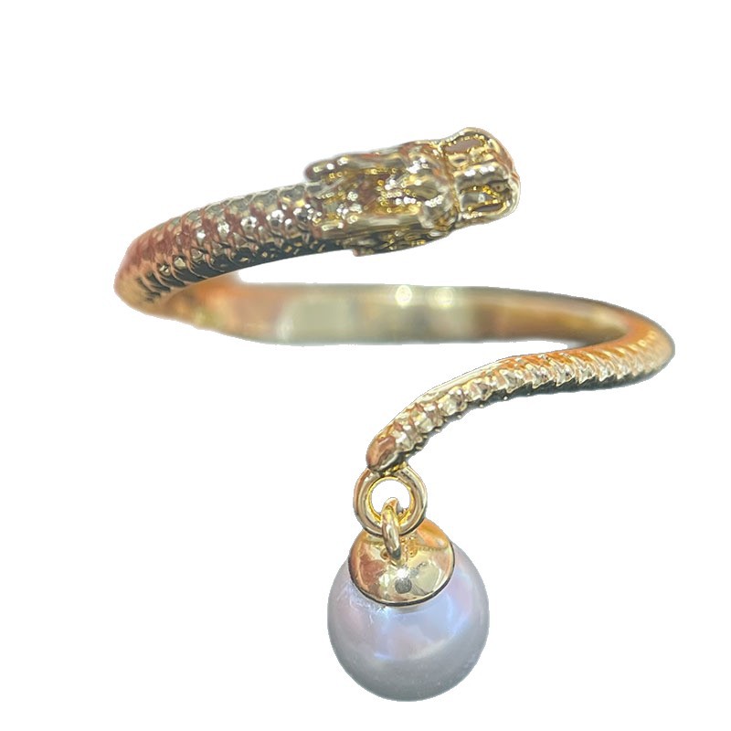 JZ047 Copper Gold Plated Drago - огляд і ціна Ring Blank Adjustable