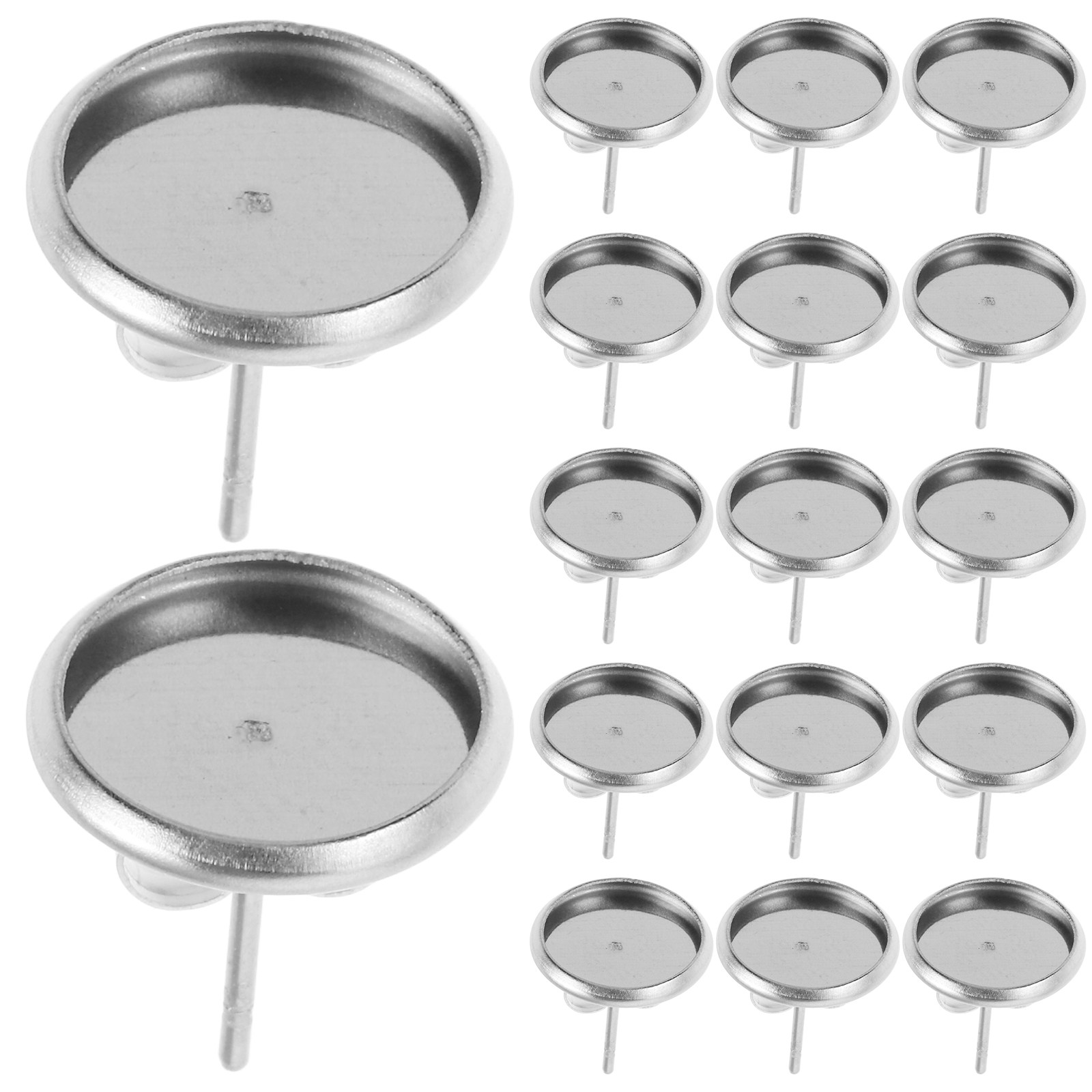 20Pcs Metal Blank Earring Stud - огляд і ціна Jewelry Making Gemstones