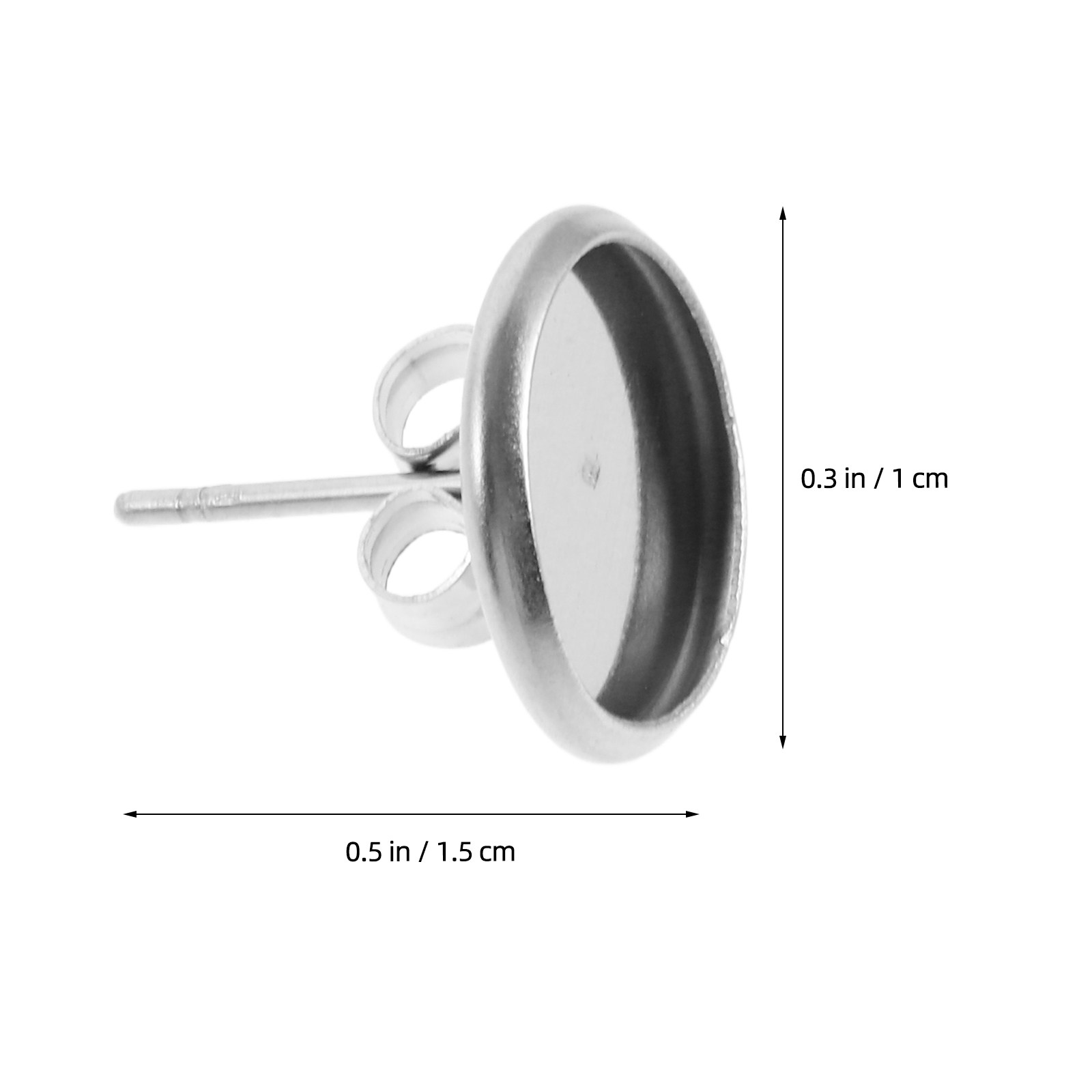 20Pcs Metal Blank Earring Stud - огляд і ціна Jewelry Making Gemstones